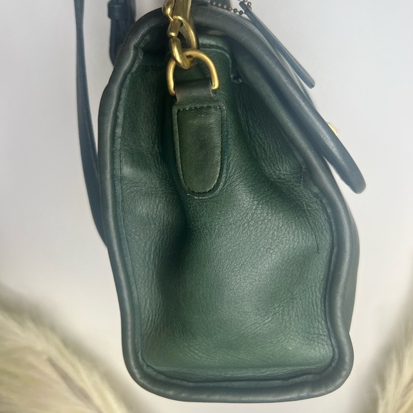 Vintage Coach Manor Bag Green 9977 - Picture 6 of 14